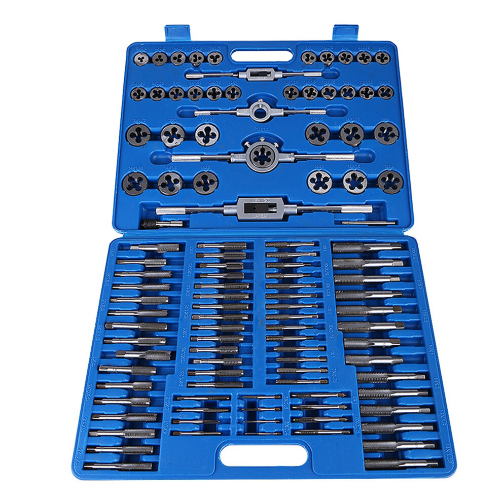 110pcs/set M2‑M18 Screw Nut Thread Taps Dies With