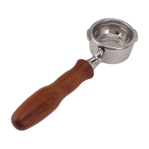 58mm Bottomless Portafilter with 2 Ears Solid Wood 1