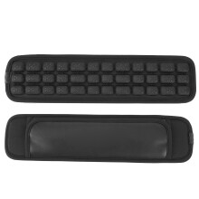 Universal Car Seat Belt Shoulder Pad Cushion 9x33.5cm Black Comfortable Cover
