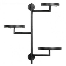 Rotating Window Plant Shelves, 3-Tier Metal Plant Stand Indoor, Black Plant Stand, Plant Shelf for