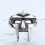 (8) Doom Mask Gladiator Style Ring Metal Silver Stainless Size 7-14 TW 5