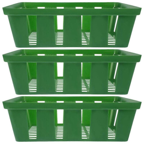 3pcs Plastic Plant Baskets Planter Nursery Baskets Small Plastic Nursery Baskets 1