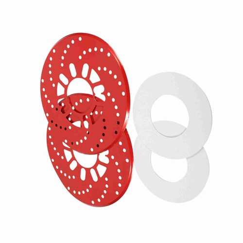 1 Set Auto Aluminium Disc Brake Rotor Trim 1