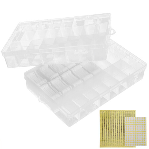 150 Stück Nähgarn-Käppchen Winderdose Set, 4cm, Milchweiß 1
