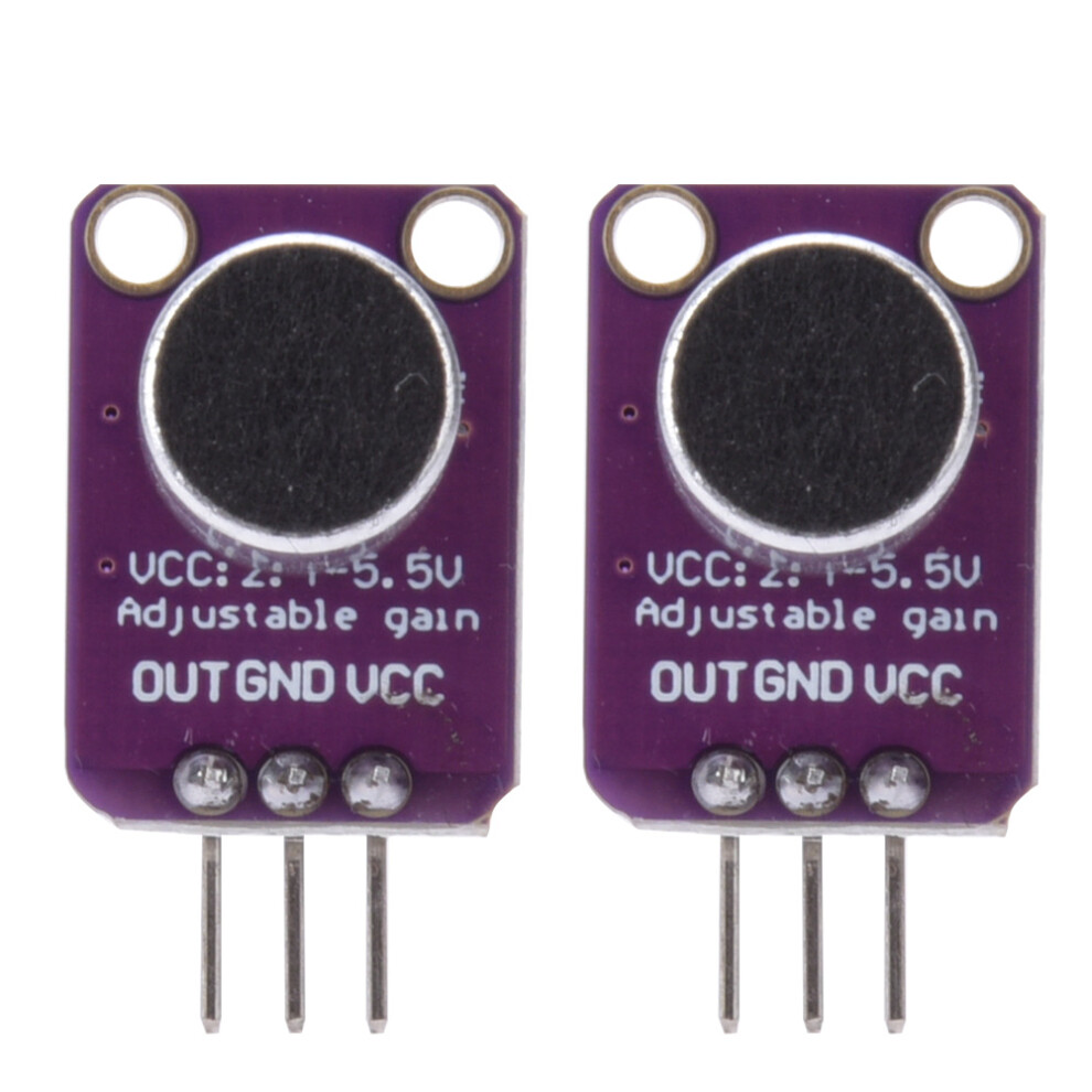 2Pcs Electret Microphone Amplifier Adjustable