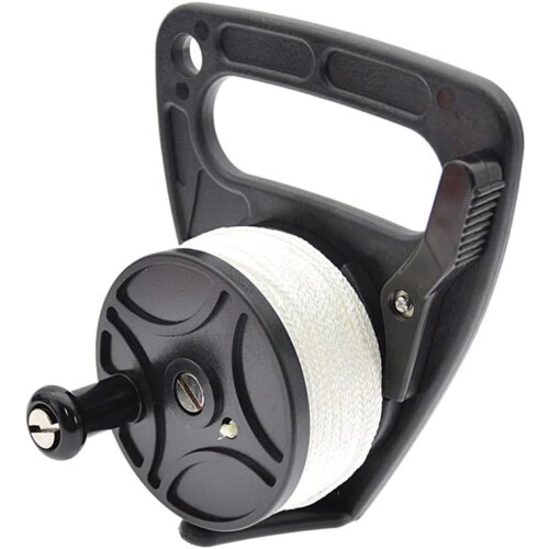 User Friendly Diving Reel with Large Handle, Secure Snap Hook Connection, 83M Length, Dark Blue Color 2