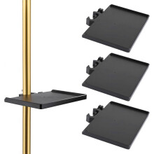 3pcs Grow Tent Corner Shelf, Heavy Duty Grow Tent Pole Mount Shelf Easy to Install for All Sizes of Grow Tent Poles(Up to 25mm)