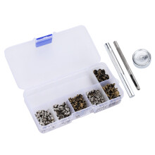 120-teiliger Messing-Schellen-Set für Leder- und Bekleidungszubehör, 0,7 cm