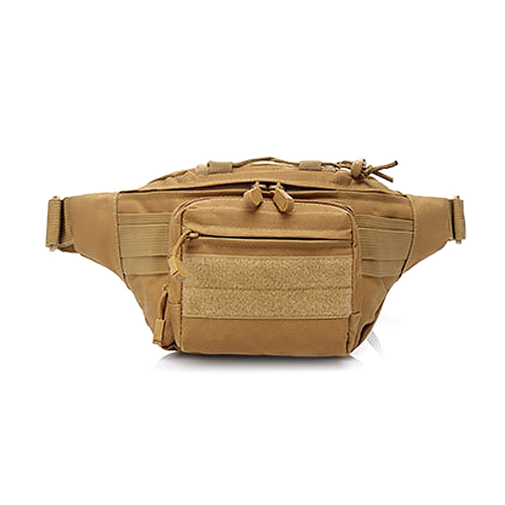 (Khaki) Waist Bag Pack Waterproof Camping Water Bottle Storage Pouch Outdoor-image-OPC-PK9KPNW-NEW