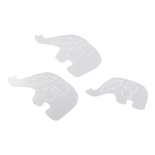 3PCS Elephant Template Ruler Cute Lovely Animal 2