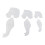 3PCS Elephant Template Ruler Cute Lovely Animal 2