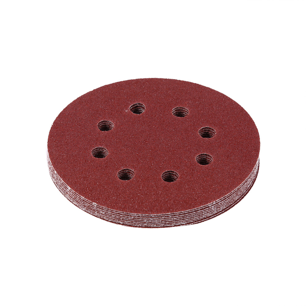 125Mm Buffing Discs Sanding Discs 8 Hole Grit Red