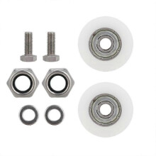 30mm Greenhouse Door Wheels Replacement Kit Outdoor Garden Hotbed Frame Roller Wheel for Flower Vegetable Agricultural Planting