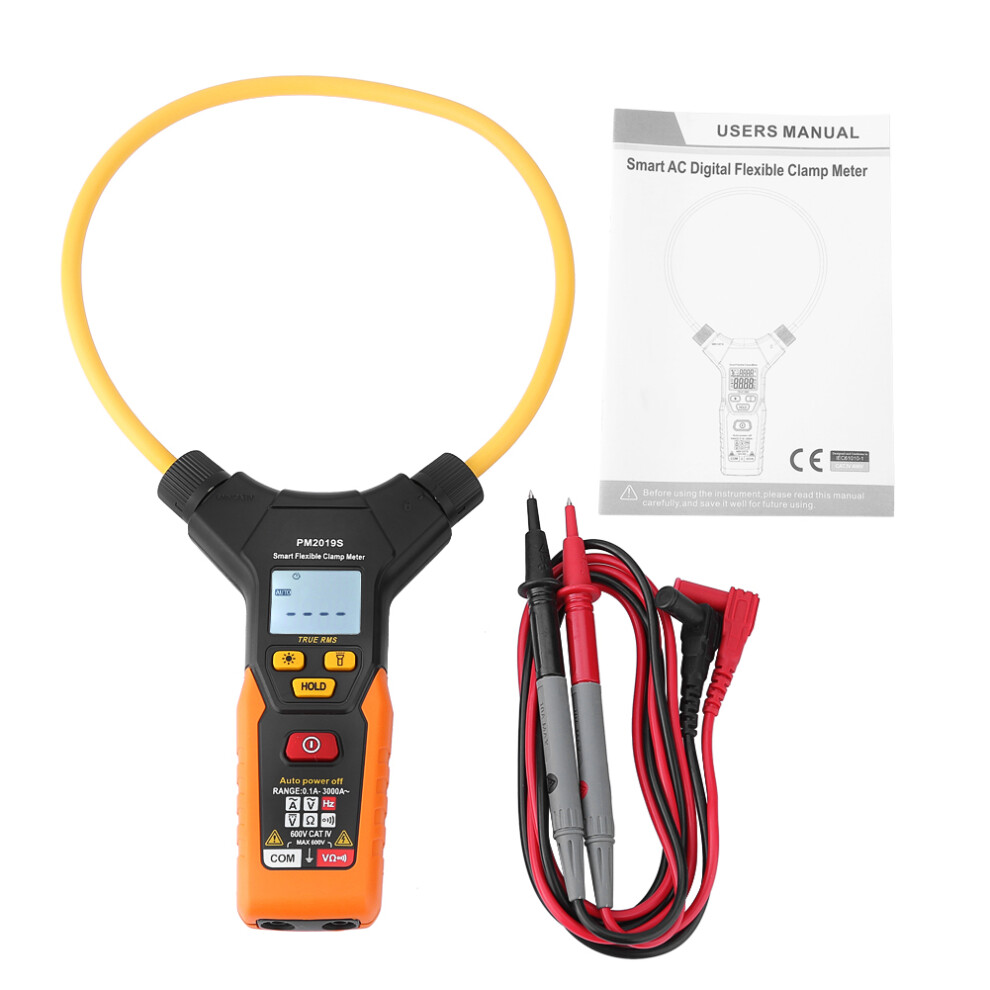 PEAKMETER PM2019S Handheld Digital Flexible Clamp