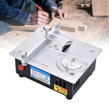 Electric Mitre Saw - Compact Desktop Cutting Machine for Woodworking, 15mm Thickness, 5000RPM for DIY Crafts