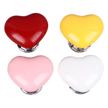 4Pcs Love Heart Shaped Toilet Water Tank Button