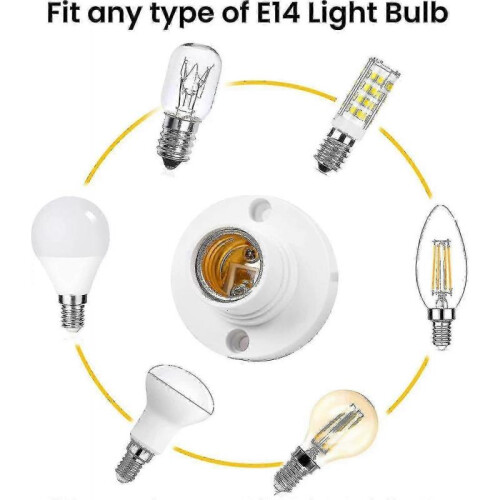 5pcks E14 Lamp Holder,e14 Edison Screw Light Bulb Holder, Plastic Ceiling Lamp Socket Crday Gift Tw 1