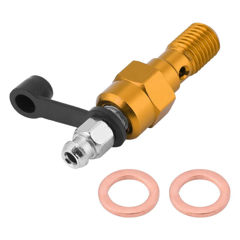 M10x1.0mm Motorcycle Brake Master Caliper Bleed Gold 8320539692166