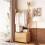 Living And Home 52CM Bamboo Clothes Rack Garment Rack, Natural Color 2