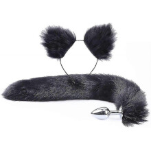 The Foxs Ear And Tail Plug Sports Suit Play Cosplay Is Suitable for All Womens Christmas Gifts TW