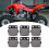 6Pcs Front & Rear Brake Pads for TRX400EX 4