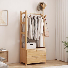 52CM Bamboo Clothes Rack Garment Rack, Natural Color