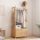 Living And Home 52CM Bamboo Clothes Rack Garment Rack, Natural Color 1
