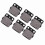 6Pcs Front & Rear Brake Pads for TRX400EX 2
