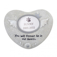 (Angel Card) Pet Memorial Tombstone Resin Dog & Cat Monuments Innovative Pet Tribute Statue TW