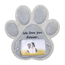 (Dog Tag) Pet Memorial Tombstone Resin Dog & Cat Monuments Innovative Pet Tribute Statue TW