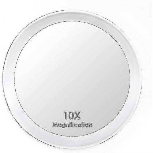 10x Magnifying Mirror with 3 Suction Cups, Make-up Mirror with 10x Magnification TW