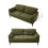 Living And Home Upholstered Two-seater Sofa Armchair 6