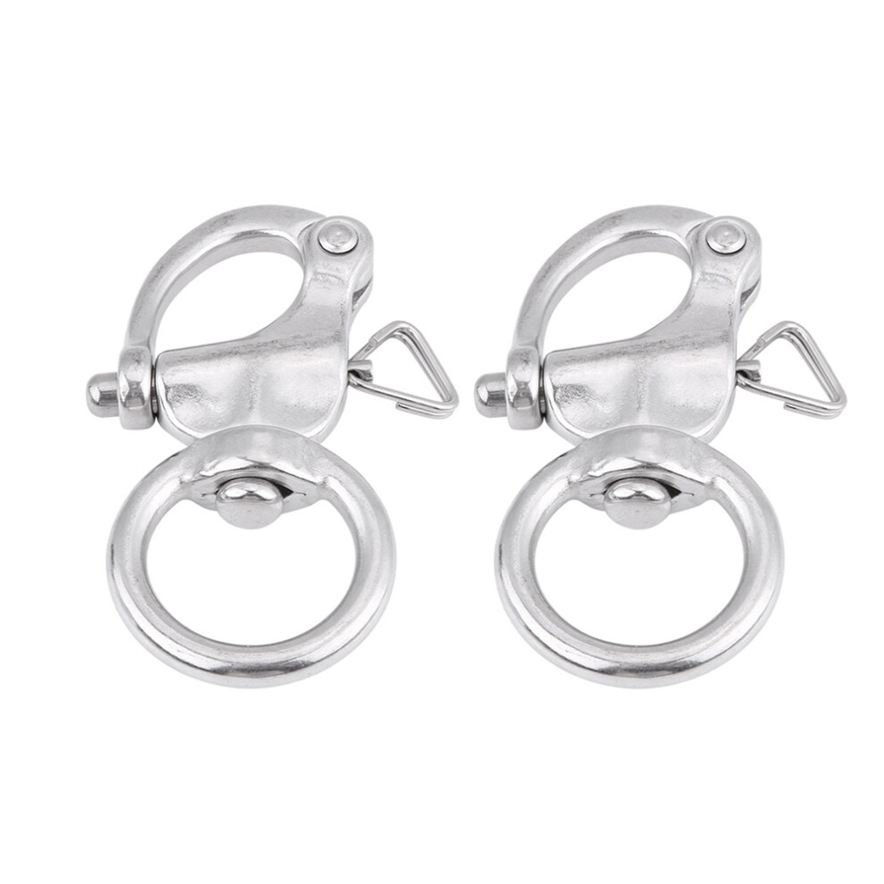 2Pcs Snap Shackle Stainless Steel 316 Buckle Brace 8320539693651