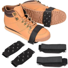 Anti-slip Grippers Snow Ice Shoes Grips Winter Boots Metal Strap Spikes Cleat Studs
