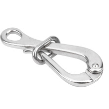 Winch Strap Hook 4 Zoll Edelstahl Meereseinsatz Schnellentriegelungsschloss