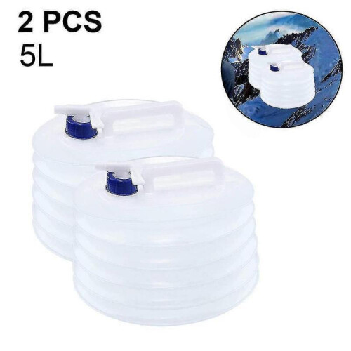 2 Pcs Collapsible Water Container, Premium Portable Water Storage 1