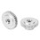 2Pcs D Hole Gear High Strength Metal 40 Teeth 2