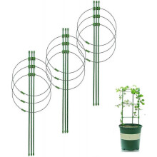 Plant Support 3 Pcs Stable Tomato Cage, Plant Support Steel Ring for Plants