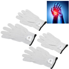 2 Paar Elektrodenhandschuhe für TENS-Gerät Elektrotherapie, verschleißfest, Massage