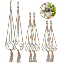 6 Pieces Hanging Basket, Hanging Basket, Flower Pot Hanging Plant Holder Hanger
