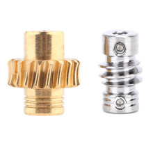 20:1 Worm Gear Wheel Bronze Metal Shaft High