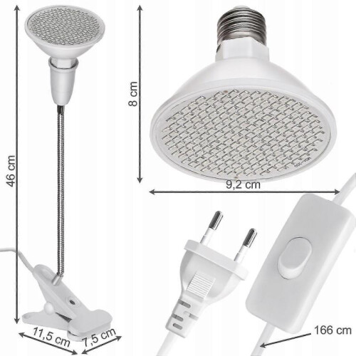 Panel Lamp for Plant Growth 200 Led E27 2