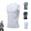 (XL, white) Posture Corrector Vest For Men, Ionic Shaping Sleeveless Shirt Tw 1