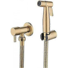 Stainless Steel Toilet Bidet Sprayer, Bidet Sprayer Kit, Faucet Sprayer Shattaf Toilet Sprayer (gold)