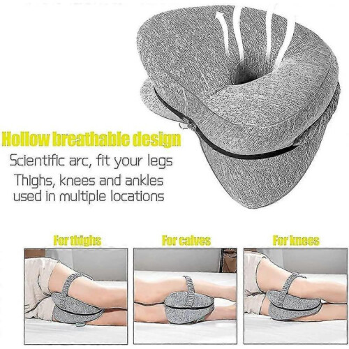 Between Leg Pillow for Sleeping, Memory Foam Knee Pillow for Sleeping Tw 2