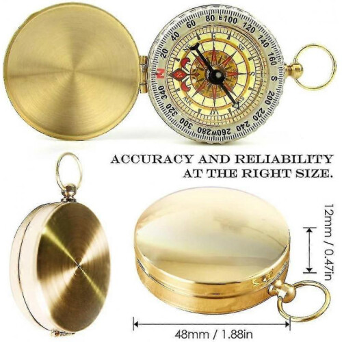 Compass Waterproof Multifunctional, Military Medal Army Compass Sight Tw 2