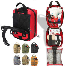 (Basic 02-CP) Tactical Molle First Aid Kit Survival Bag Emergency Pouch Military Outdoor Travel Waist Pack EDC Hunting Camping Lifesaving Case Tw