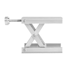 Lab Lift Stand Rack Scissor Laser Holder Aluminum Alloy Lifting Platform 3.5x3.3 Inches Adjustable Height