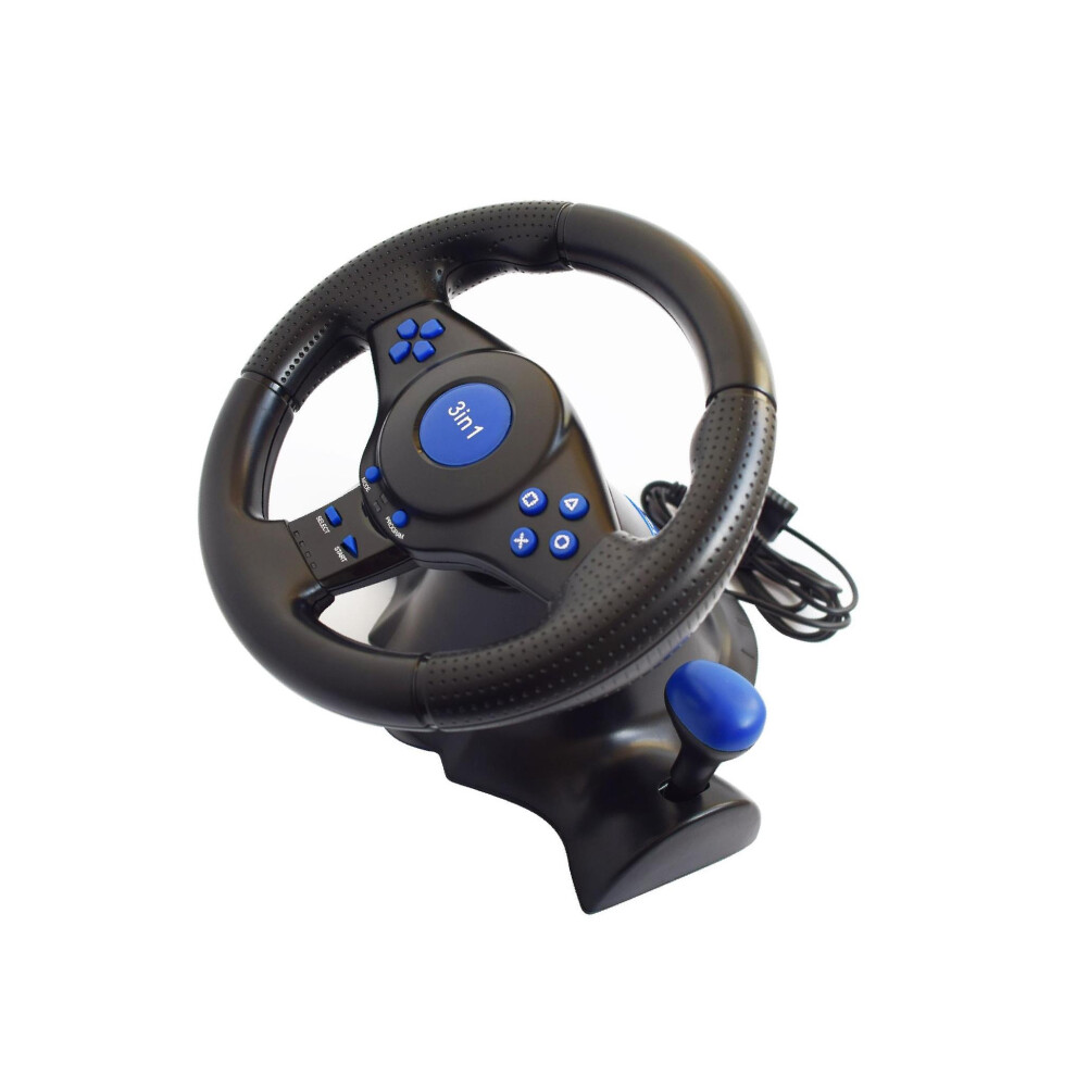 Simulator Racing Steering Wheel Kit Fits For Ps3 Ps2 Pc Steering Wheel 9338536223411