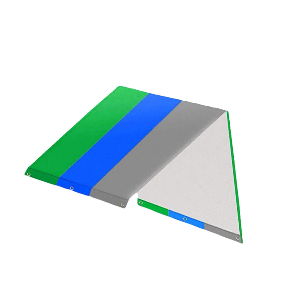 (Green Blue Gray, 132x226cm) Waterproof Swing Set Replacement Tarp Roof Tent Sunshade-image-OPC-PK9MRTT-NEW